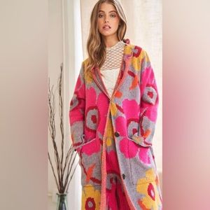 Davi & Dani Flower Cardigan